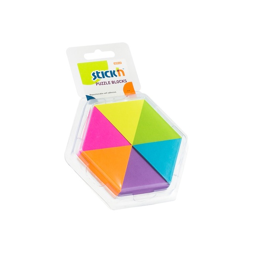 [10566] NOTAS ADHESIVAS TRIANGULOS 6 COLORES 21369 | STICK'N