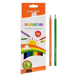 [13446] CRAYONES DE MADERA X12 COLORES RAINBOW PC110402 | Y-PLUS