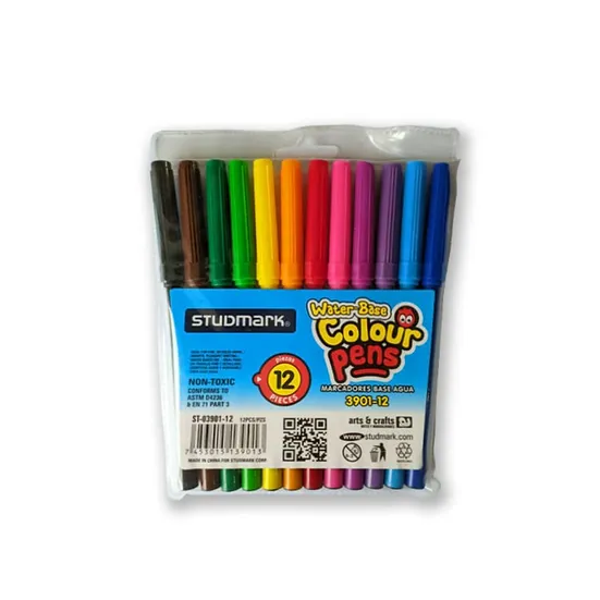 MARCADORES ESCOLARES 12 COLORES ST-03901