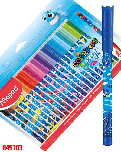 [20707079] MARCADORES EN ESTUCHE MAPED OCEAN LIFE X24 | MAPED