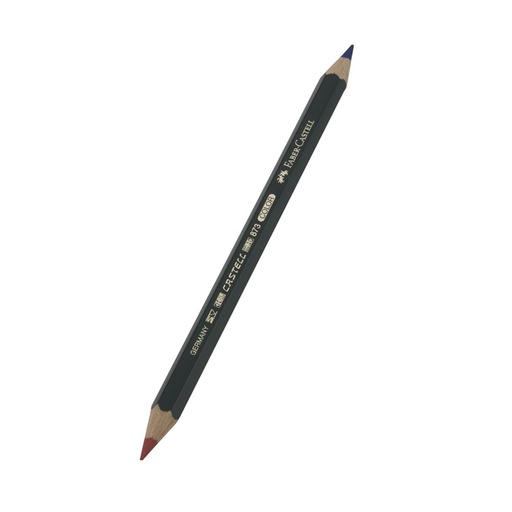 CRAYON MADERA FABER CASTELL 873 ROJO/AZUL GRUESO | FABER CASTELL