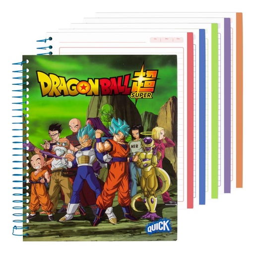 [17178] CUADERNO ESPIRAL 1/2 CARTA DRAGON BALL150H TAPA DURA | QUICK