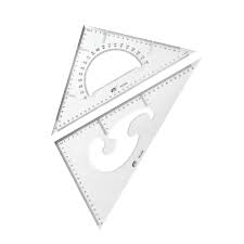 ESCUADRA PLASTICA FAST 22 CM SET X 2