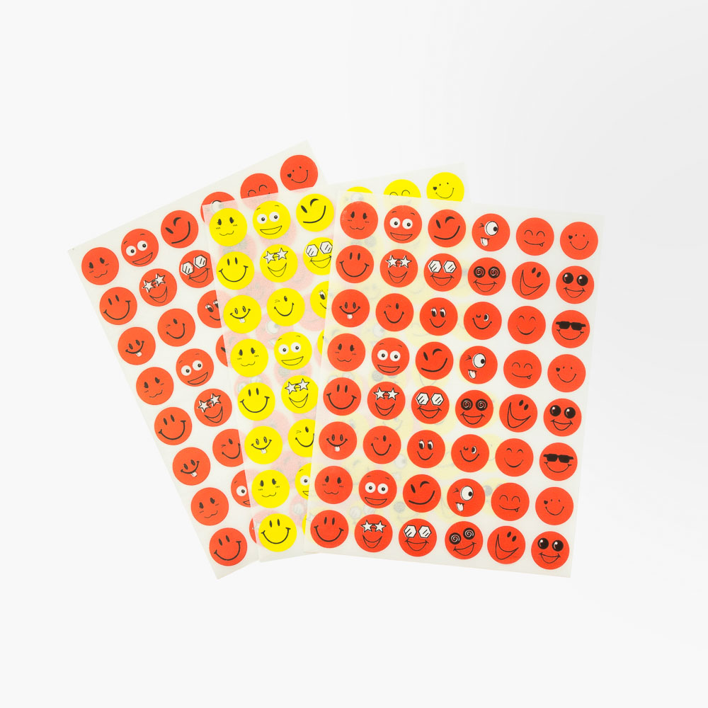 ETIQUETA CARITAS X6HOJAS COLORES