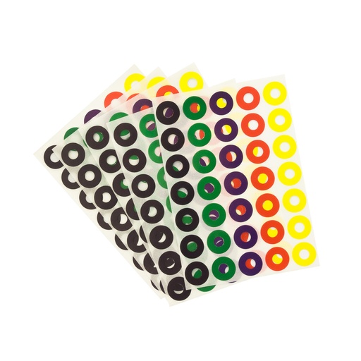 [13610] ETIQUETAS REFUERZOS X6HOJAS COLORES SURTIDOS | FAST