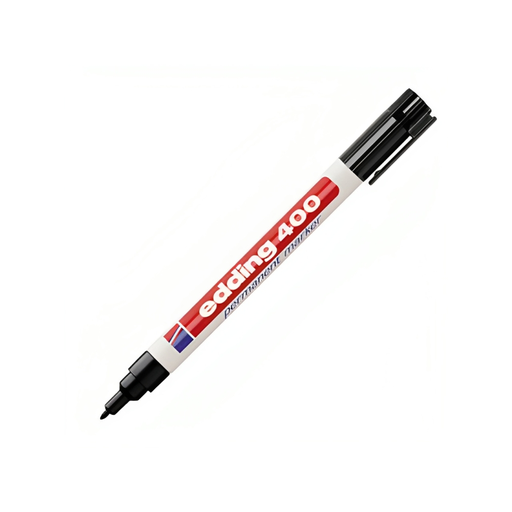 [07939-NEGRO] MARCADOR PERMANENTE 400 PUNTA FINA NEGRO | EDDING