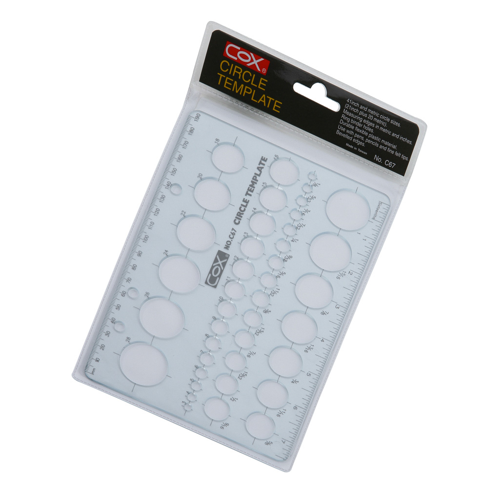 PLANTILLA PLASTICA C-67 CIRCULOS