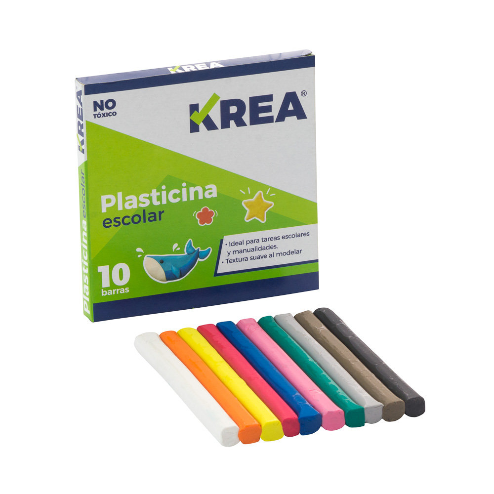 PLASTICINA 10 C0LORES 180 GR