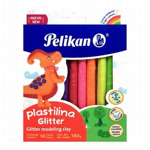 [20224038] PLASTICINA GLITTER X10 06700008 | PELIKAN