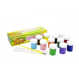 [PCS0008] TEMPERA 12 COLORES + PALETA + PINCEL | PARCHESITOS