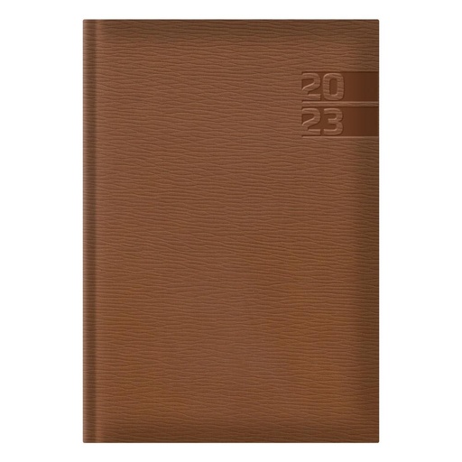 [18319-4] AGENDA DIARIA RIVOLI 2023 CANTO PLATEADO (CUERO) | FAST
