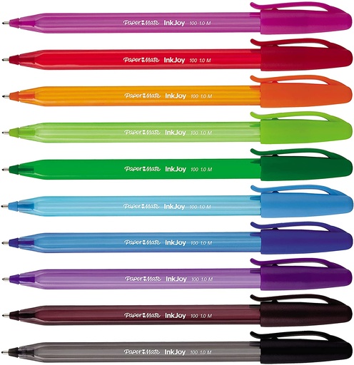 BOLIGRAFO INKJOY 100 KILOMETRICO (VERDE LIMON) | PAPER MATE
