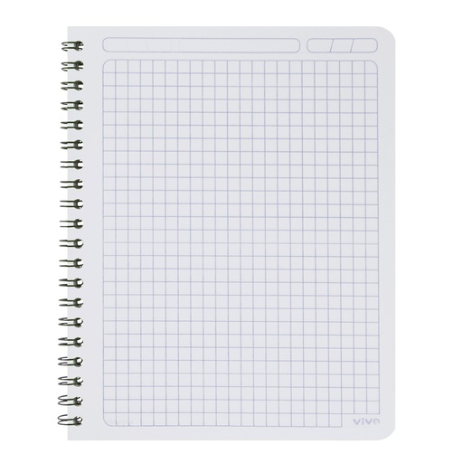 [07295-CUADROS] CUADERNO DOBLE ESPIRAL 70 HOJAS 239950 (CUADROS 8MM) | VIVO