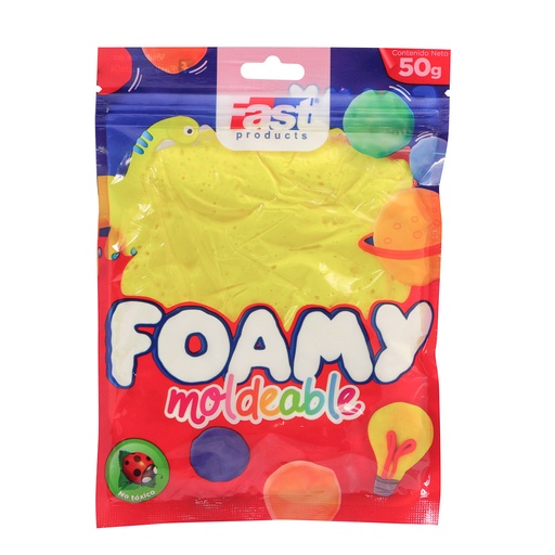 [16151-AMARILLO] FOAMY MOLDEABLE 50GRS COLORES SURTIDOS (AMARILLO) | FAST