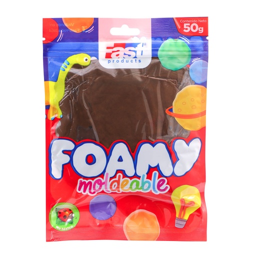 [16151-CAFE OBSCURO] FOAMY MOLDEABLE 50GRS COLORES SURTIDOS (CAFE OSCURO) | FAST