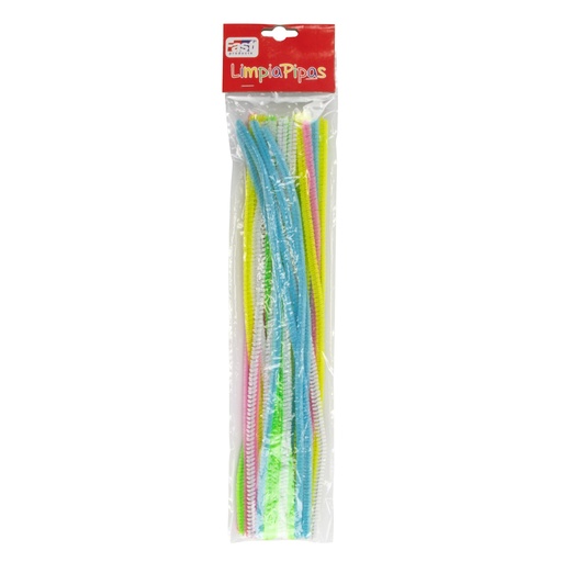 [10481] LIMPIA PIPAS COLORES X30 (COLORES PASTEL) | FAST