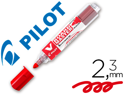 [10634-ROJO] MARCADOR PARA PIZARRA WBMA-VBM-M V-BOARD MASTER (ROJO) | PILOT