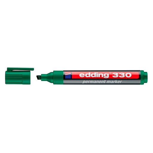 [06154-NEGRO] MARCADOR PERMANENTE 330 BISELADA RECARGABLE (NEGRO) | EDDING