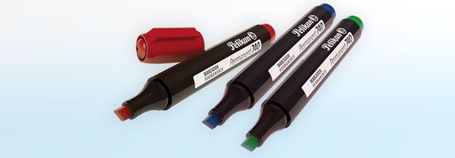 MARCADOR PERMANENTE 740 PUNTA BISELADA (AZUL) | PELIKAN