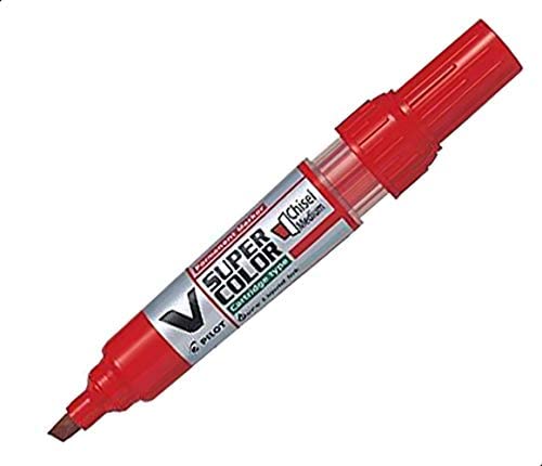 MARCADOR PERMANENTE VSUPER COLOR RECARGABLE (CARTUCHO) (ROJO) | PILOT