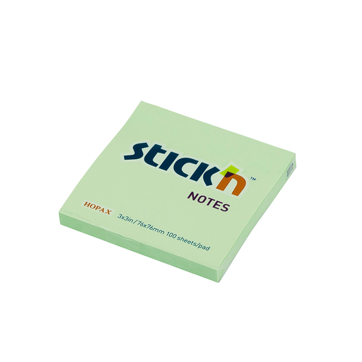 [6569-2115] NOTAS ADHESIVAS 3X3 COLORES SURTIDOS (VERDE) | STICK'N