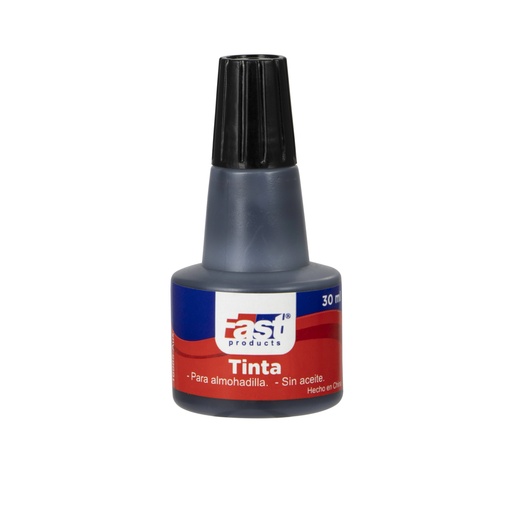 [16985-NEGRO] TINTA PARA ALMOHADILLA GOTERO 30ML (NEGRO) | FAST