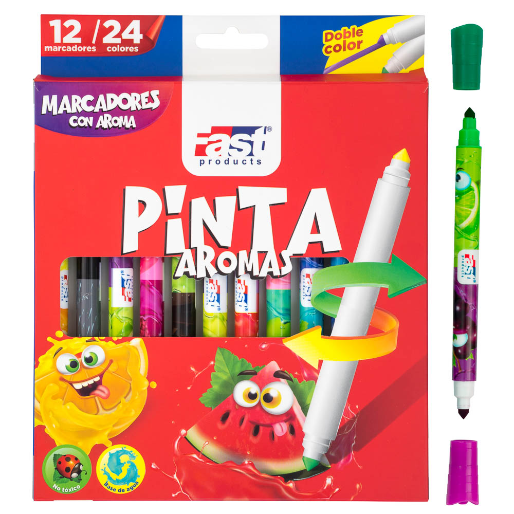 [15272] PINTAROMAS BICOLOR 12/24 COLORES | FAST