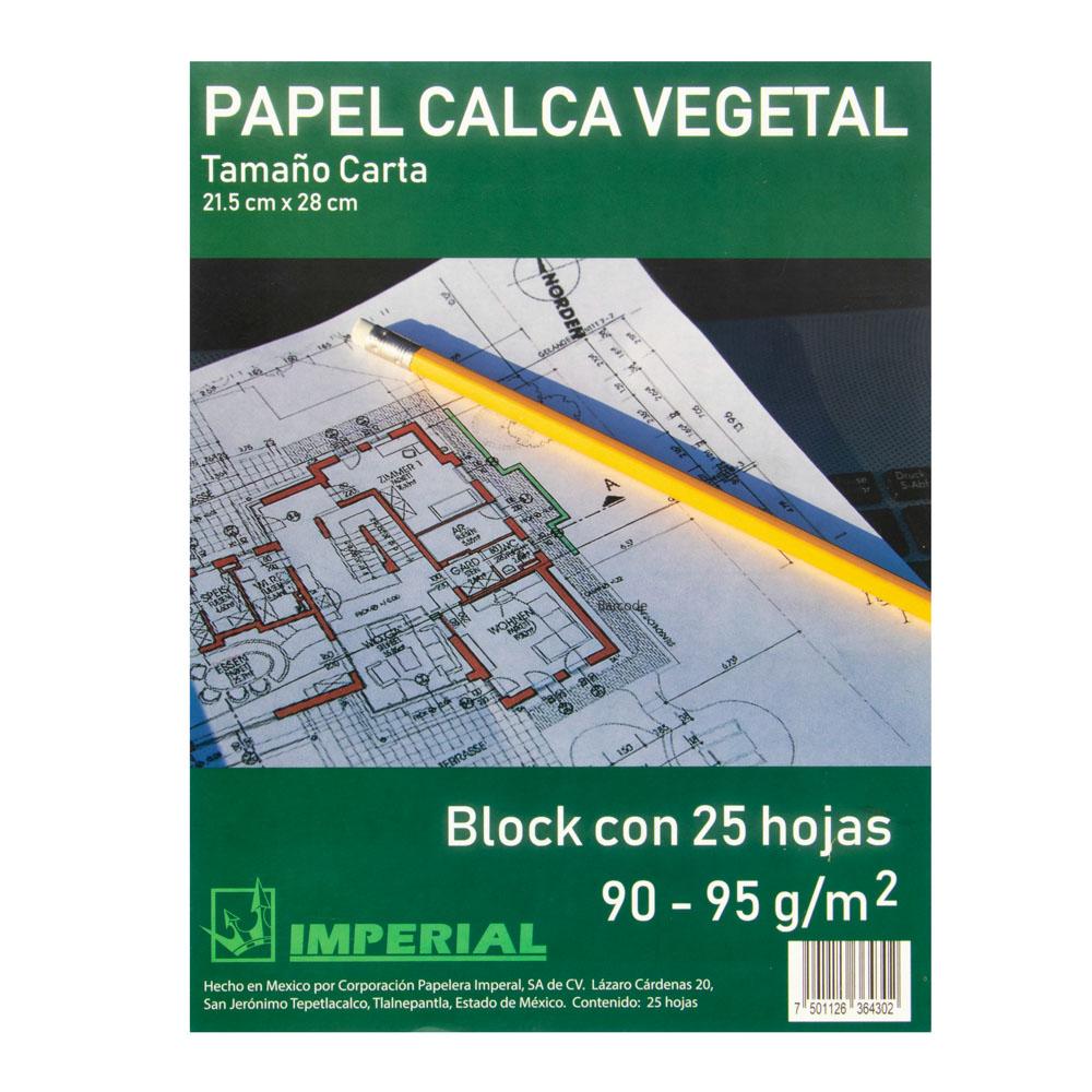 [13074] BLOCK PAPEL CALCO 90/95 GRS (CARTA) | GATEWAY