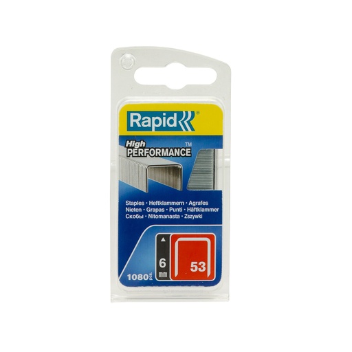 [12640] GRAPAS 53/6 1080 UNIDADES PARA ENGRAPADORA 53, 153 | RAPID