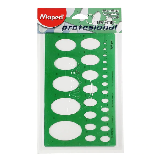 PLANTILLA PLASTICA ELIPSES TECHNIC | MAPED