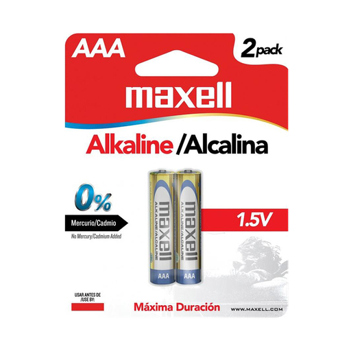 [05213] BATERIA AAA ALKALINA LR-03 BLISTER  X2 | MAXELL