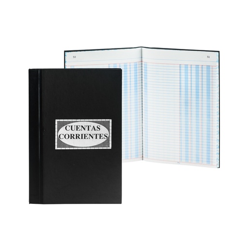 [00464-CTAS CTES] LIBRO 100HOJAS CONTABILIDAD EMPASTADO (CUENTAS CORRIENTES) | MULTIMARCA