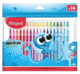 [20707087] MARCADORES ESCOLARES PEPS 36 COLORES PUNTO MEDIANO 845936 | MAPED
