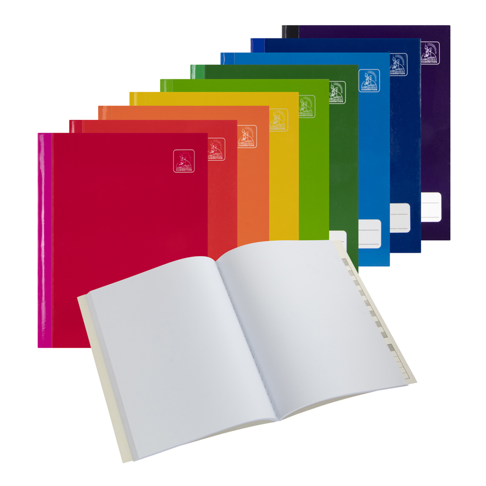 CUADERNO COSIDO 100 HOJAS RAYADO SURTIDO