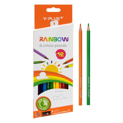 [13446] CRAYONES DE MADERA X12 COLORES RAINBOW PC110402 | Y-PLUS