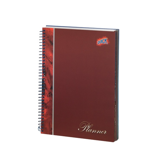 [11852] CUADERNO ESPIRAL PLANNER TAPA DURA 150HOJAS LINEA | QUICK