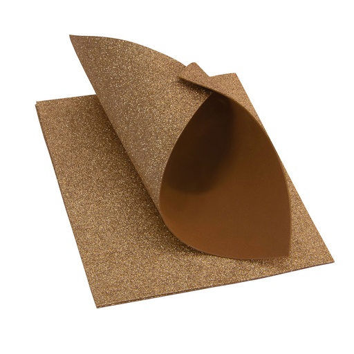 [11775-2] FOAMY DIAMANTINA 8.5X11 COLORES SURTIDOS (COBRE) | FAST