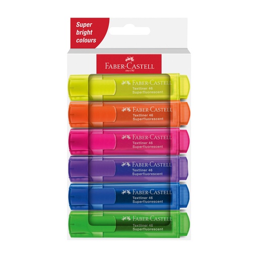 [19263] RESALTADOR TEXTLINER NEON 8 COLORES | FABER CASTELL