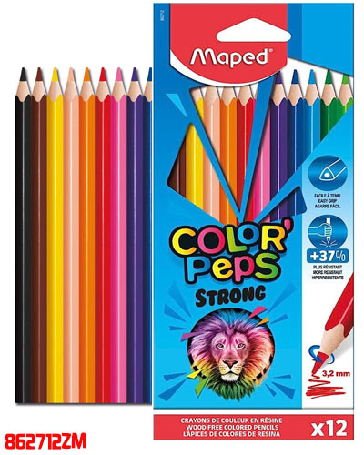 [20403095] CRAYON DE MADERA 12 COLORES COLOR PEPS TRIANGULAR | MAPED