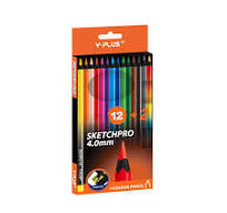 [19362] CRAYONES DE MADERA Y-PLUS SKETCHPRO 12 COLORES+2 | Y-PLUS