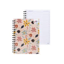 CUADERNO DOBLE ANILLO 1/2 CARTA 150H LINEAS GLITTER