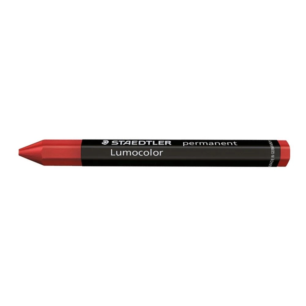 CRAYON DE CERA LUMOCOLOR ROJO