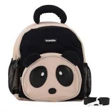 [20505] MOCHILA 11.5" PANDA BEIGE NEGRO | EDISON