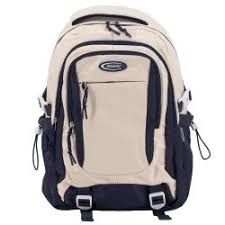 MOCHILA 18" K08 BEIGE AZUL
