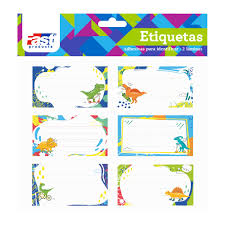 [14105-16] ETIQUETAS PARA CUADERNOS 12U (SELVA) | FAST