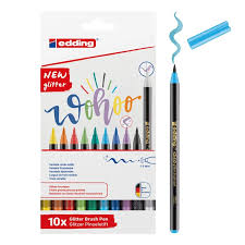 MARCADORES EN ESTUCHE 1340 PINCEL GLITTER