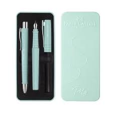 [20293] BOLIGRAFO Y PLUMA FUENTE POLY PEN 241053 CELESTE | FABER CASTELL