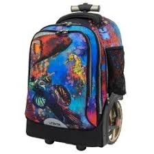 MOCHILA CON RODOS UNIKER 18036T PECES