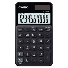 [12339-NEGRO] CALCULADORA 10 DIGITOS SL-310U BOLSILLO (NEGRO) | CASIO