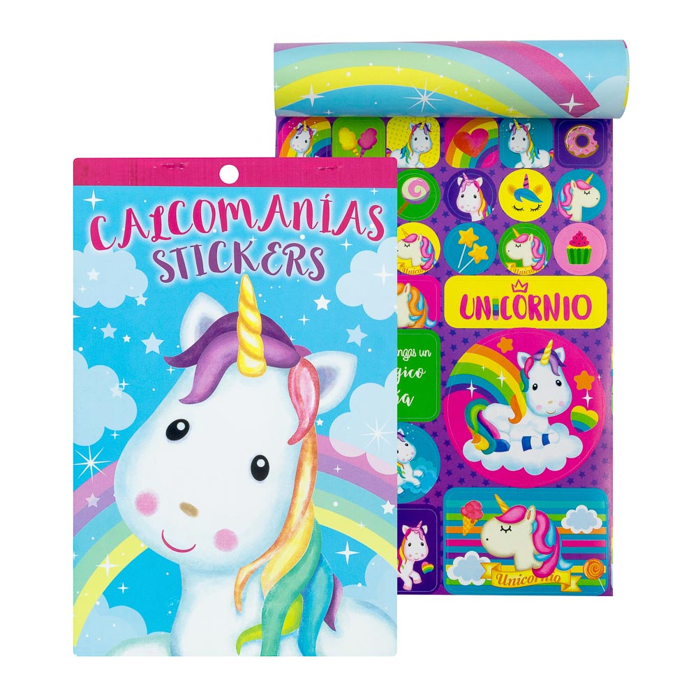 BLOCK DE STICKERS (UNICORNIO II)